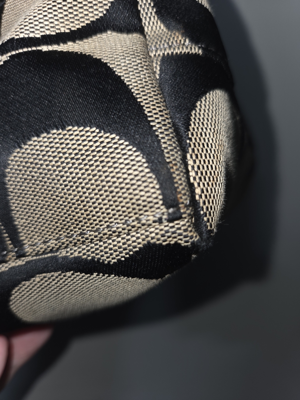 Coach Black and Tan Signature Canvas Tote - Picture 10 of 14